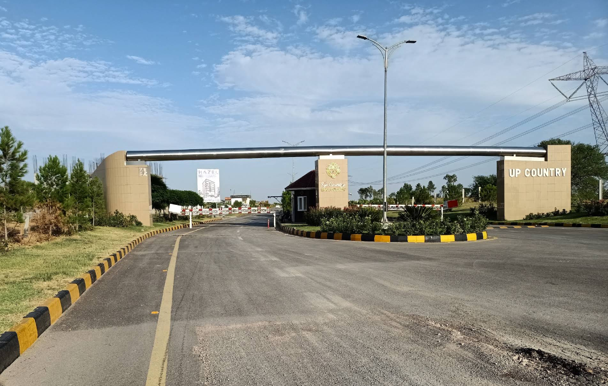 Main entrance of UpCountry Enclosures in Rawalpindi